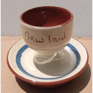 Vintage Torquay Pottery "New Land" Egg Cup